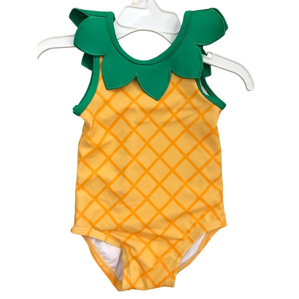 Hanna Andersson Pineapple Swimsuit Size 6-12mo